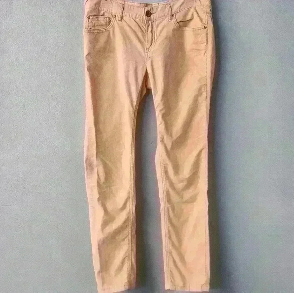 Free People 5 pocket peach corduroy straight leg pants size 29w - Picture 1 of 11